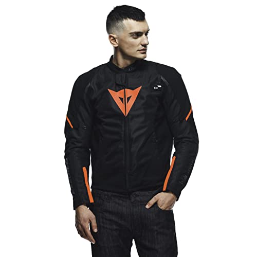 Dainese Smart Ls Sport D-Air® - Giacca In Tessuto Per Airbag, Colore: Nero/Rosso, 48
