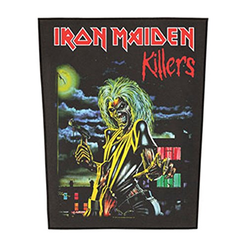 Iron Maiden Killers Unisex Toppa Schiena Multicolore 95% Cotone, 5% Poliestere 25 X 35 Cm