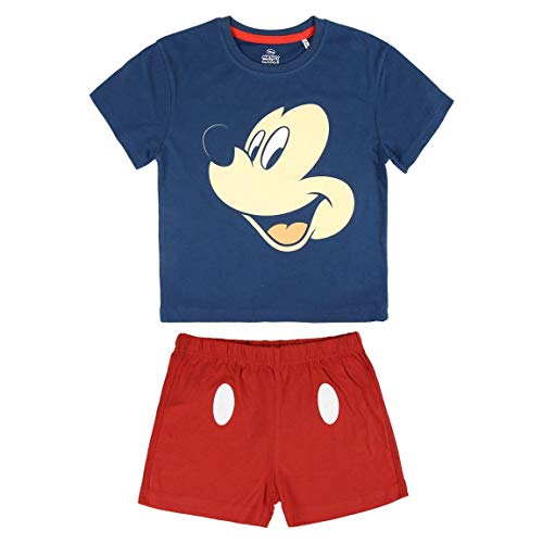Cerdá Life'S Little Moments Bambino Topolino Pigiama Estivo-Colore Licenza Ufficiale Disney, Blu (Azul C03), 5 Anni