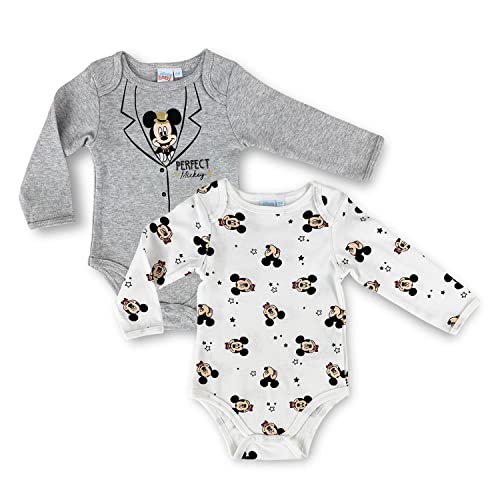 Suncity Body Américain Magliette Donna, Blanc-Gris, 12 Mois Bambino