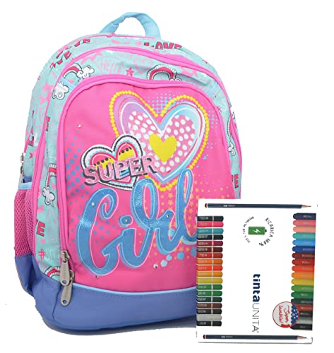 Tinta Unita Zaino Organizzato Dream Super Girl C/Colori Young People