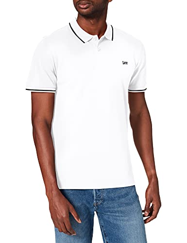 Lee Pique Polo, T-Shirt Uomo, Avorio (Bright White Lj), M