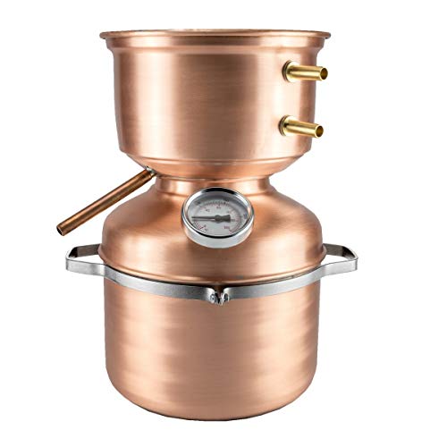La Ramera Distillatore Alambicco Da 5 Litri A Fungo Per Grappa, Whisky, Brandy, Ecc. …