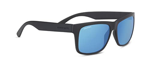 Serengeti Positano Occhiali, Matte Black, Talla Única Unisex-Adulto