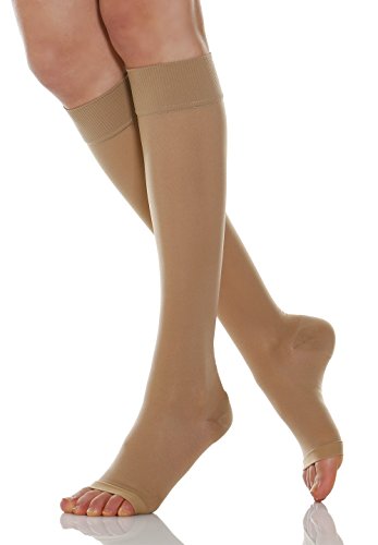 Relaxsan Basic 950A (1 Paio - Carne, Tg.2) Gambaletti Preventivi Punta Aperta Compressione Graduata 280 Den