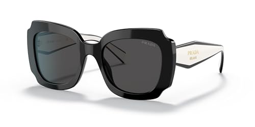 Prada 0Pr 16Ys Occhiali, Nero/Grigio Scuro, 52 Donna