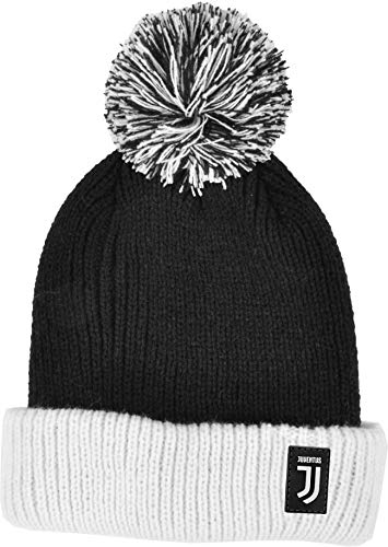 Juventus Cappello Ponpon Kids 2-4 Anni Fasciato 100% Pc