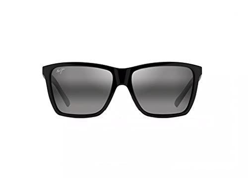 Maui Jim Cruzem Occhiali, Nero Lucido, 57/16/139 Unisex-Adulto