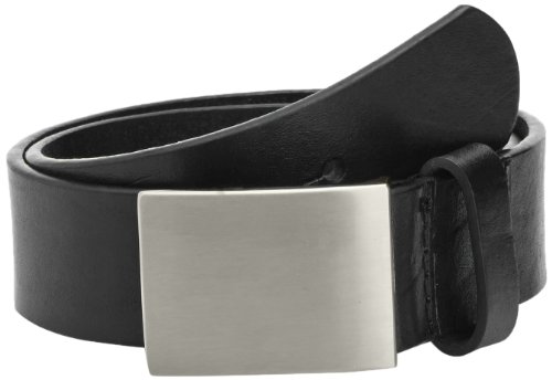 Playshoes Cintura Di Pelle Unisex - Bambini E Ragazzi, Nero Larghezza 30 Mm, 55