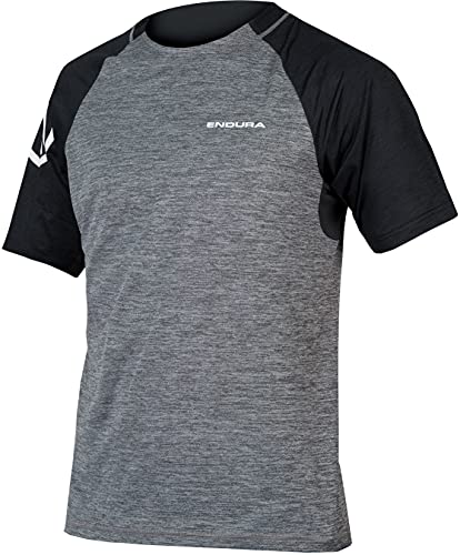 Endura Singletrack - Maglietta A Maniche Corte Da Uomo, Taglia Xxl, Colore: Grigio Peltro