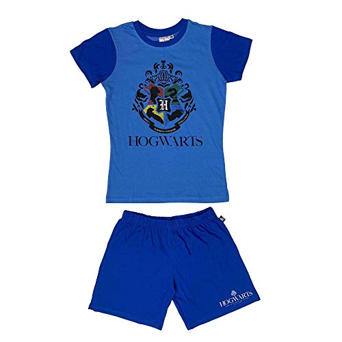 Pigiama Corto Bambino Harry Potter T-Shirt E Pantaloncino In Cotone 3989