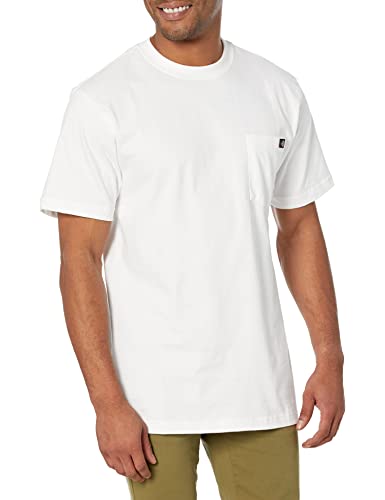Dickies T-Shirt Morbida Ss Con Taschino, T-Shirt Uomo, Bianco, S