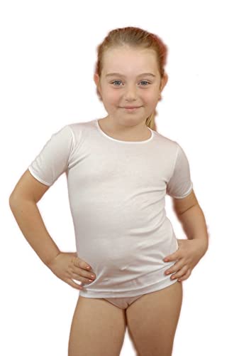 Zzz Zzz Petite Abeille Made In Italy -3 Maglie/Canotte Per Bambina 100% Puro Cotone Da3 A 14 Anni (Mmraso,9)