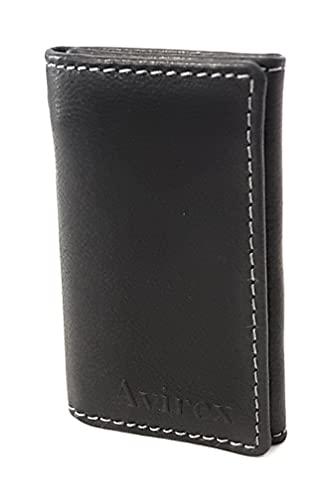 Green Srl Avirex Portachiavi Uomo In Pelle Linea Austin Nero