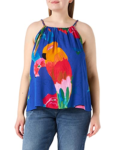 Desigual Blus_Rodas Camicetta, Blue, Xs Da Donna