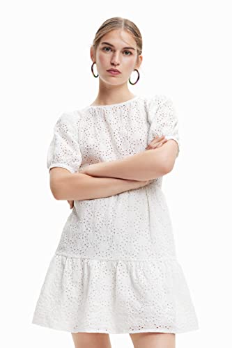 Desigual Vest_Limon 1000 Dress, Bianco, L Donna