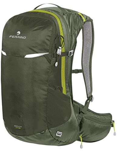 Ferrino Zephyr 17+3 Verde 75811Nvv Colore Verde Zaino Ideale Per Trekking Escursionismo Running E Mountain Bike Con Coprizaino Incluso 20