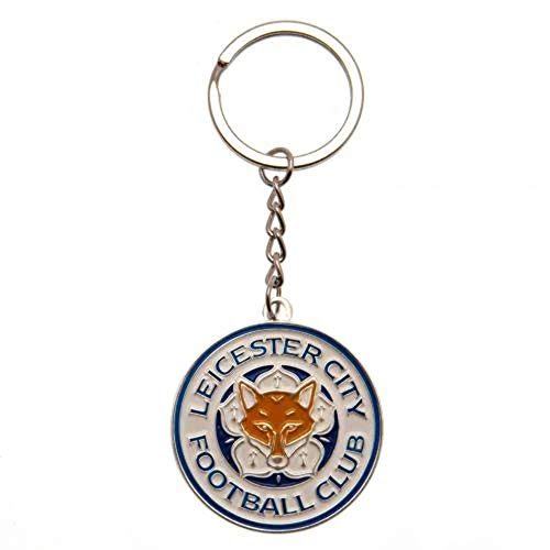 Leicester City Fc - Portachiavi In Metallo Con Stemma Ufficiale (One Size) (Be Fearless)