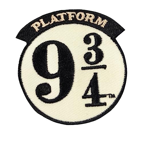 Harry Potter Binario 9 3/4 Toppe Da Stirare (Taglia Unica) (Nero, Naturale)