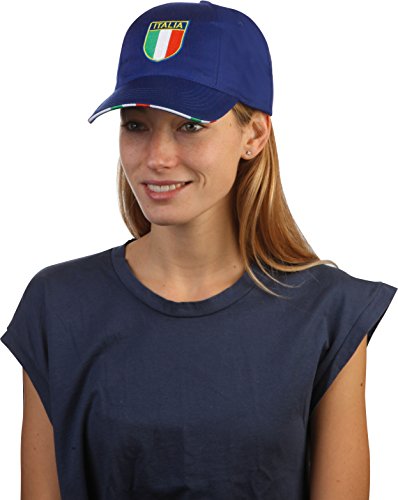 Subito Disponibile Stock 10 Pezzi Cappello Cappellino Con Visiera Rigida Scudetto Tricolore