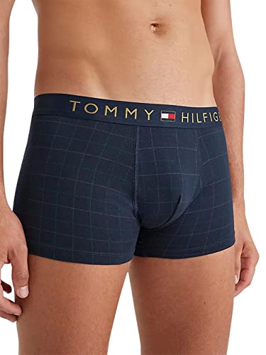 Tommy Hilfiger Trunk & Sock Set Um0Um01996 Pacchetti Regalo, Grigio (Window Check/Des Sky), L Uomo
