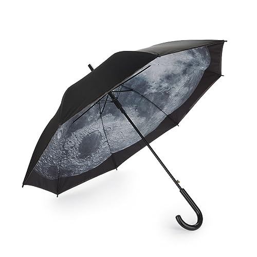 Balvi Ombrello Moon Colore Nero, Bianco Nero Esternamente Con Una Luna All’Interno Nylon