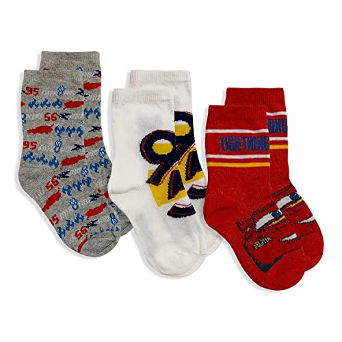 Calzini Disney Cars Saetta Set 3 Paia Per Bambino In Cotone Calze Bimbo 5677