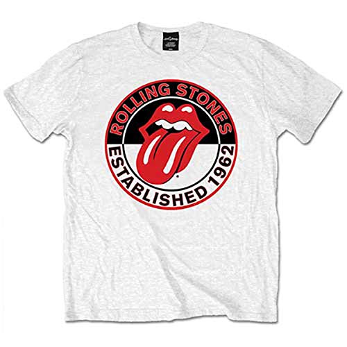 The Rolling Stone Est 1962 Short Sleeve, Bianco (White), Xl Uomo