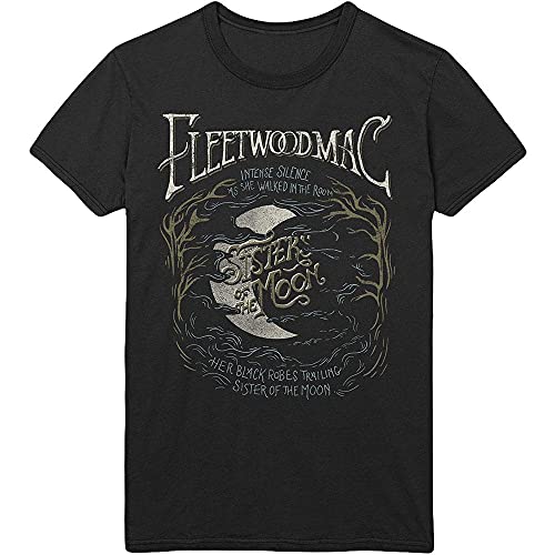 Fleetwood Mac T Shirt Sisters Of The Moon Nuovo Ufficiale Uomo Nero Size M