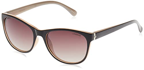 Polaroid P8339 La Occhiali, Lenti: Brown Shaded Polarized, Montatura: Black (Kih), 55 Donna