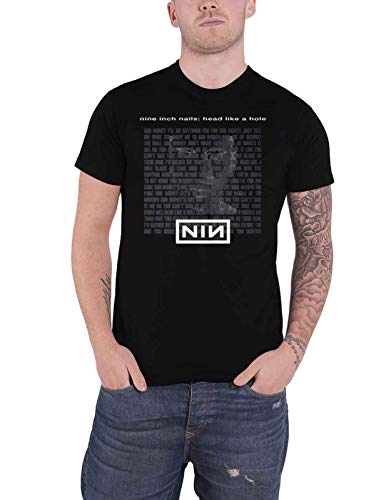 Nine Inch Nails Head Like A Hole Uomo T-Shirt Nero M 100% Cotone Regular