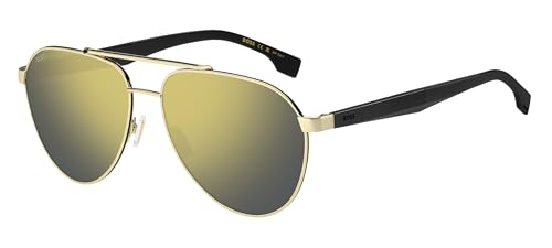 Hugo Boss Boss 1485/S Occhiali Da Sole Da Uomo Nero E Oro