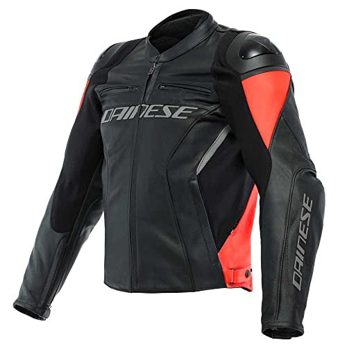 Dainese Racing 4 Giacca In Pelle Per Moto Nero/Rosso 52