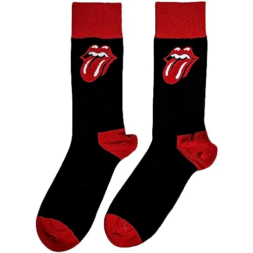 Rolling Stones The Ankle Calzini Classic Tongue Nuovo Ufficiale Uomo (Uk Size 7 Size Uk Size 7-11