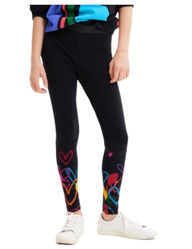 Desigual Legging_Fern, Leggings Ragazze, Black,