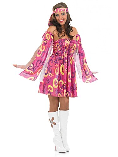 Fun Shack Vestito Hippie Donna, Vestiti Hippie Donna, Vestito Anni 70 Donna, Vestito Carnevale Hippie Donna, Abiti Anni 70 Donna, Costume Hippie Donna