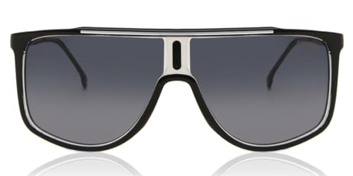 Carrera 1056/S Sunglasses, 80S Black White, 61 Unisex