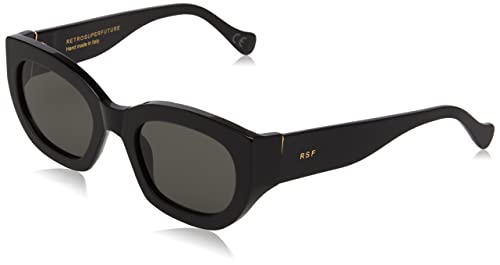 Retrosuperfuture Occhiali, Alva Black, 53 Unisex-Adulto