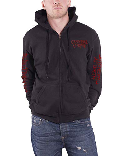 Cannibal Corpse Felpa Con Cappuccio Butchered At Birth 2019 Nuovo Ufficiale Uomo Size L