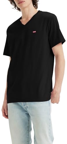 Levi'S Original Housemark V-Neck, T-Shirt Uomo, Nero ( Mineral Black ), Xl