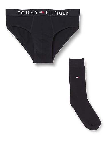 Tommy Hilfiger Brief Sock Set Um0Um03059 Pacchetti Regalo, Blu (Desert Sky/Desert Sky), L Uomo