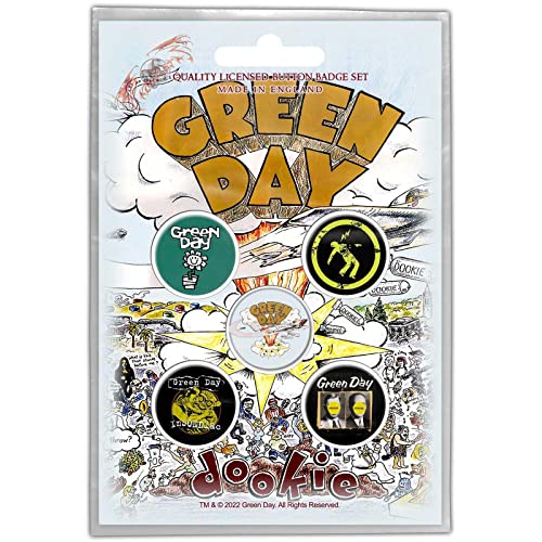 Verde Day Dookie Button Badge 5 Pack Size One Size