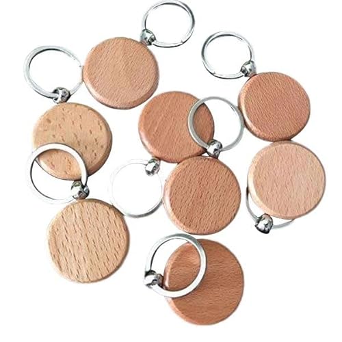 Moonyli Portachiavi Con Etichetta In Legno Ciondolo Con Castone In Legno Ciondolo Portachiavi In Legno Vuoto Personalizzato Con Portachiavi Etichette