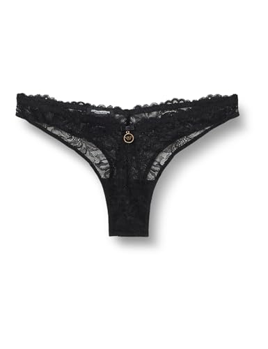 Emporio Armani Eternal Lace V-Brazilian Brief, Slip Donna, Nero (Black), Xl