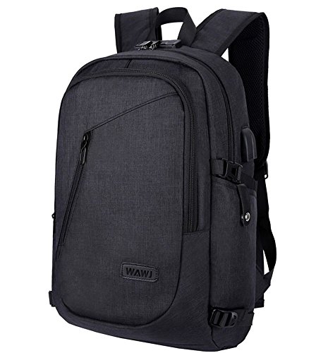 Zaino Antifurto Zaino Per Pc Portatile,Wawj Zaino Per Pc Portatile Impermeabile,Zaino Uomo Con Porta Usb,Zaino Per 15,6 Pollici Laptop,Zaino Per Lavor