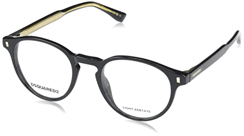 Dsq D2 0080 Sunglasses, 807/20 Black, 49 Unisex