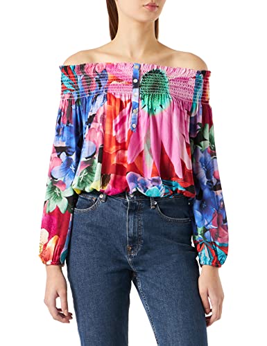 Desigual Blus_Travis Camicetta, Multicolor, Xs Da Donna