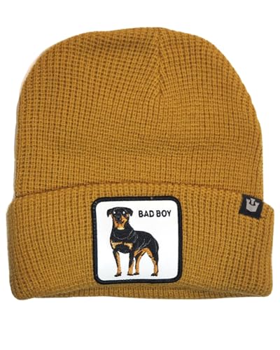 Goorin Bros. Berretto Beanie Cuffia Con Risvolto, Animal Farm Hats, Autunno/Inverno (Bad Boy Camel)
