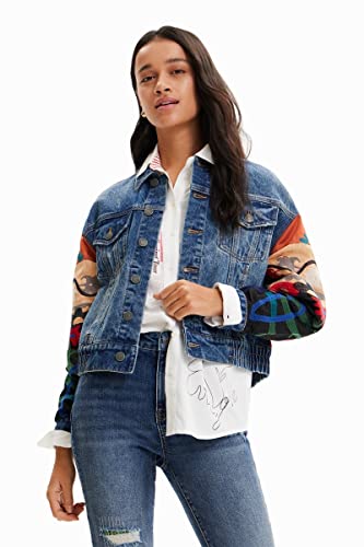 Desigual Chaq_Sebast 5161 Denim Medium Scuro, Blu, Xxl Donna