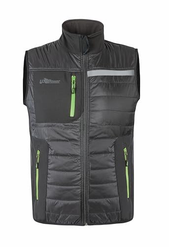 Gilet Da Lavoro Con Imbottitura In Grafene U-Power Modello Wall Colore Asphalt Grey Green Articolo Fu278Rl Taglia Xxl